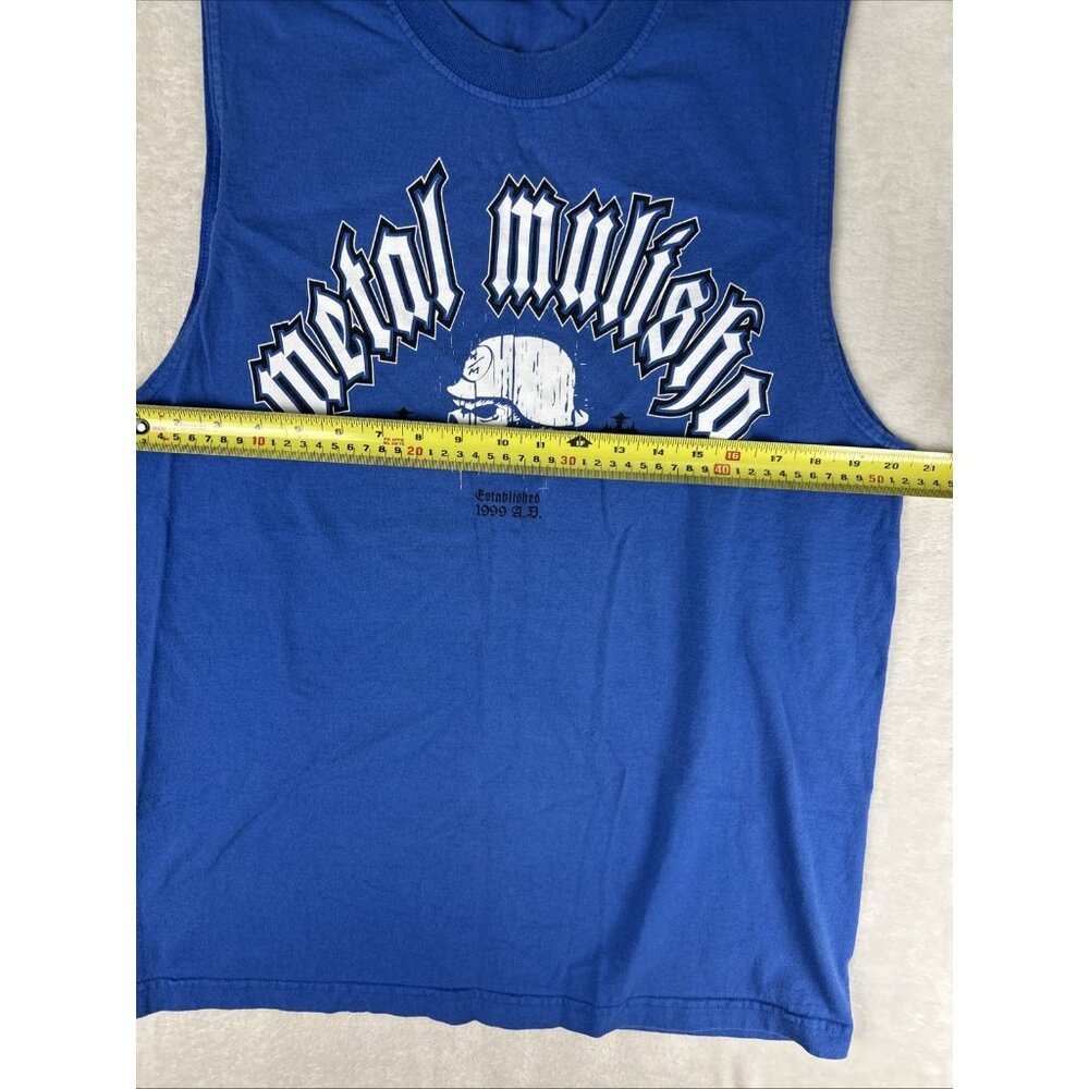 Metal Mulisha Tank Top Men’s Size Large Blue Muscle Shirt Sleeveless Graphic - Picture 6 of 9